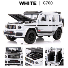 Load image into Gallery viewer, 1:32 Diecast Metal Toy Car Model Vehicle SUV New G700 High Simulation Sound And Light Pull Back Car Collection Kids Toys Gifts