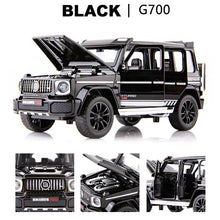 Load image into Gallery viewer, 1:32 Diecast Metal Toy Car Model Vehicle SUV New G700 High Simulation Sound And Light Pull Back Car Collection Kids Toys Gifts