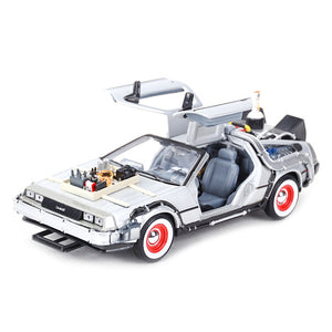 Welly 1:24 DMC-12 DeLorean Time Machine Back to the Future Car Static Simulation Diecast Alloy Model Car