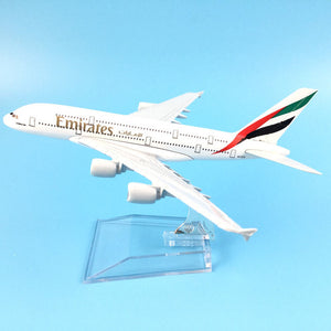 JASON TUTU Aircraft Model Diecast Metal 1:400 Emirates Airbus A380 16cm Airplanes Plane Model Airplane Model Turkey Boeing 777