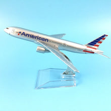 Load image into Gallery viewer, JASON TUTU Aircraft Model Diecast Metal 1:400 Emirates Airbus A380 16cm Airplanes Plane Model Airplane Model Turkey Boeing 777
