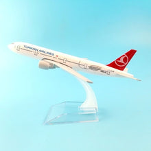 Load image into Gallery viewer, JASON TUTU Aircraft Model Diecast Metal 1:400 Emirates Airbus A380 16cm Airplanes Plane Model Airplane Model Turkey Boeing 777
