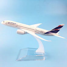 Load image into Gallery viewer, JASON TUTU Aircraft Model Diecast Metal 1:400 Emirates Airbus A380 16cm Airplanes Plane Model Airplane Model Turkey Boeing 777
