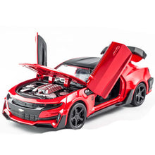 Load image into Gallery viewer, KIDAMI Camaro 1:32 Alloy Diecast Car Model Pull Back Sound Light Kids Toy Cars Collection Vehicles for Children&#39;s Gifts машинки
