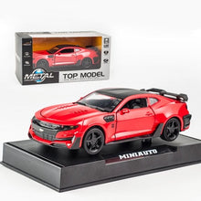 Load image into Gallery viewer, KIDAMI Camaro 1:32 Alloy Diecast Car Model Pull Back Sound Light Kids Toy Cars Collection Vehicles for Children&#39;s Gifts машинки

