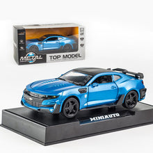 Load image into Gallery viewer, KIDAMI Camaro 1:32 Alloy Diecast Car Model Pull Back Sound Light Kids Toy Cars Collection Vehicles for Children&#39;s Gifts машинки

