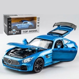 KIDAMI Camaro 1:32 Alloy Diecast Car Model Pull Back Sound Light Kids Toy Cars Collection Vehicles for Children's Gifts машинки