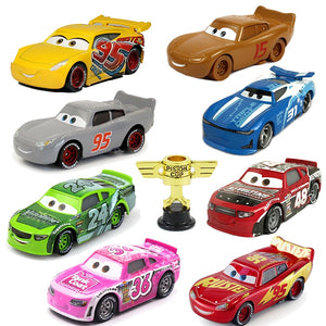 Disney Pixar Cars 2 Cars 3 No.95 Lightning McQueen Mater Jackson Storm Ramirez Vehicle Metal Alloy Boy Kid Toys Christmas Gift