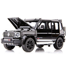 Load image into Gallery viewer, 1:32 Diecast Metal Toy Car Model Vehicle SUV New G700 High Simulation Sound And Light Pull Back Car Collection Kids Toys Gifts
